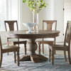 Chatham Downs 48-Inch Round Dining Table in Weathered Teak Finish