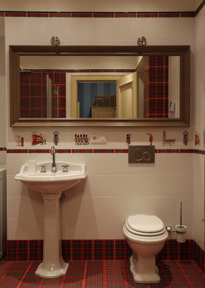 Современный Ванная комната by Студия Олеси Шляхтиной