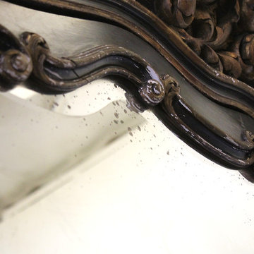 19th Century Louis XV Style French Polychromed Armoire