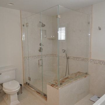 Bathroom Update in Cherry Mahogany with a Chocolate Glaze