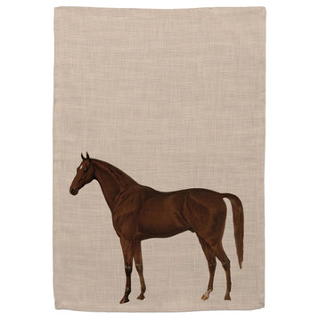 Quarter Horse 18"x26" Tea Towels (Set of 2), Natural