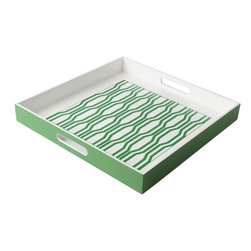 Rocry Grass Green 15.7 in. Decorative Tray - Decorative Boxes