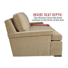 seat depth for couches etc