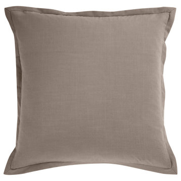 Solid Taupe Euro Sham, 27"x27", 1 Piece