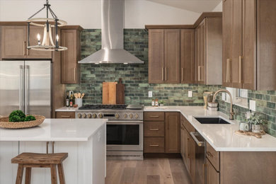 Minimalist kitchen photo in Denver