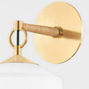 Hudson Valley Lighting 5200 White Plains 14" Tall Wall Sconce - Aged Brass