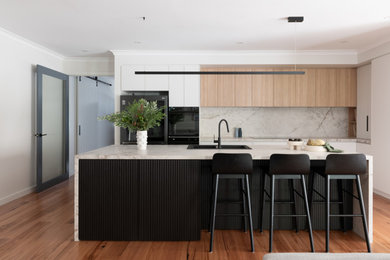 This is an example of a modern kitchen in Perth.