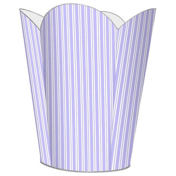 Lavender Stripe Wastepaper Basket