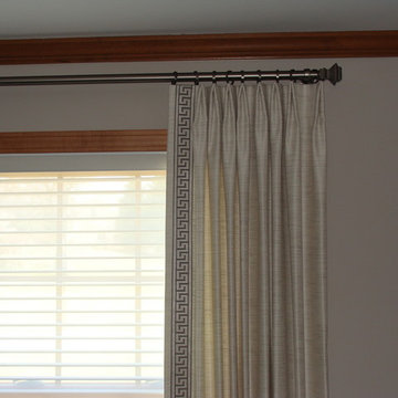 Dining Room Greek Key Draperies