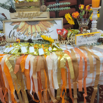 TABLE SET-UP: UNSPOKEN WORD EVENT - HARVEST TABLE