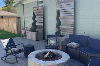 Inspiration for a contemporary patio remodel in Denver