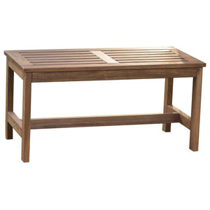 International Caravan Highland Americana 55 Patio Bench In Stain