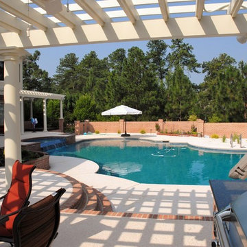 Outdoor Living Pool and Pergola