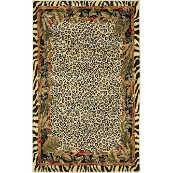 Animal Inspirations Rectangle Area Rug 3'3"x5'3" WIld Collection, Collage