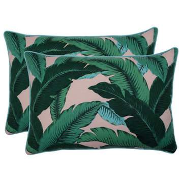 Swaying Palms Capri Over-Sized Rectangular Throw Pillow Set of 2