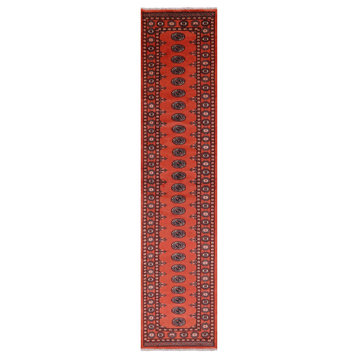 Silky Bokhara Handmade Wool Runner Rug 2' 7" X 11' 8" - Q21911