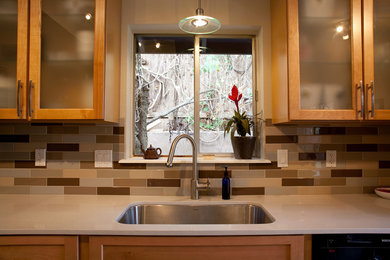 Kitchen - modern kitchen idea in Austin