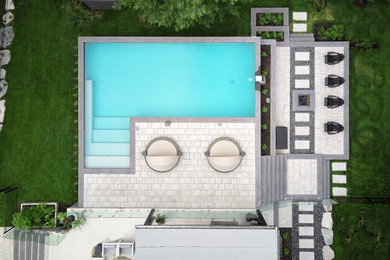 Minimalist exterior home photo in Montreal