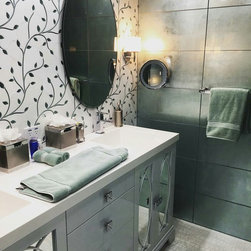 Silver La Leaf Gloss Field Tile - Wall And Floor Tile