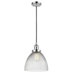 Innovations Lighting - 1-Light Seneca Falls 9.5" Pendant, Polished Chrome - One of our largest and original collections, the Franklin Restoration is made up of a vast selection of heavy metal finishes and a large array of metal and glass shades that bring a touch of industrial into your home.