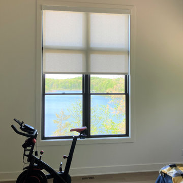 Motorized Shades for Lake House