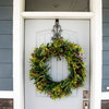 Adjustable Wreath Hanger for Door, Colonial, Brown