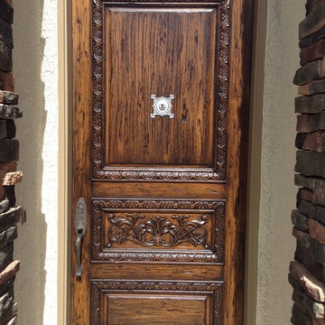 DISTRESSED STAINED DOOR
