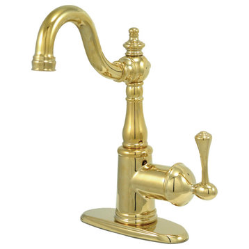 Fauceture Single-Hole Bathroom Faucets With Polished Brass FS7642BL