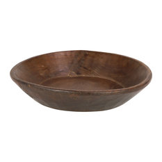 Extra Large Hand-Carved Wood Bowl From India