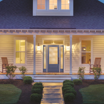 Classic-Craft Canvas Collection door painted Down Pour with Rainglass.