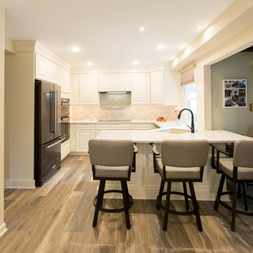 Traditional White Kitchen in Harlesyville, PA