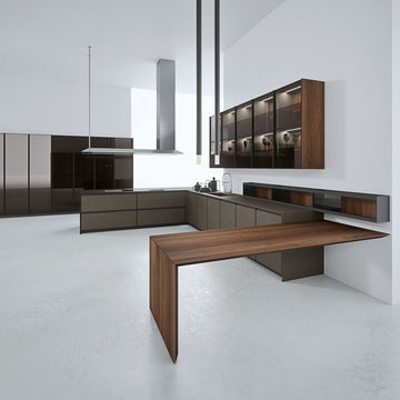 Wood Veneer Kitchen Cabinet Collection By Darash