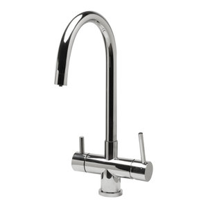 Polished Stainless Steel Alfi Trade Inc. ALFI brand AB2203-PSS Kitchen Faucet with Pull-Out Spray