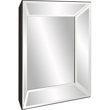 Vogue Inward Square Mirror - Mirrored