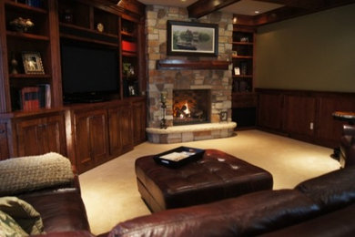Example of a classic basement design in Minneapolis