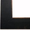 Wide Modern Black/Gold Picture Frame, Solid Wood, 8"x8"