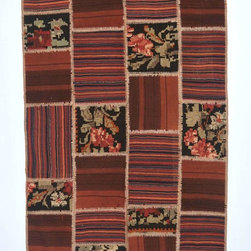 Turkish Patchwork Kilim Rug - Area Rugs