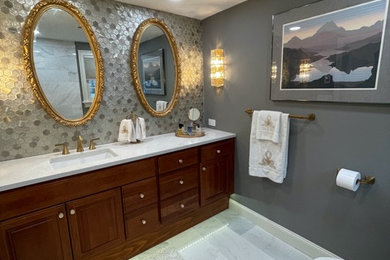 Inspiration for an eclectic bathroom remodel in Boston