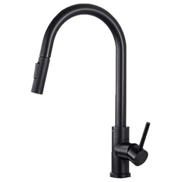 Fontana Matte Black Pull Out Touch Kitchen Faucets Mixed Tap Touch Control