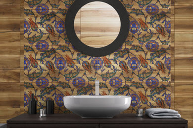Inspiration for a modern bathroom remodel in Toronto