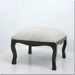Cowhide Low Stool - Footstools And Ottomans