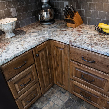 Rustic Kitchen in Hickory and Alder