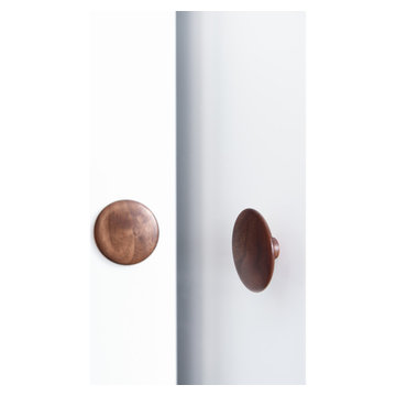 Round door handles