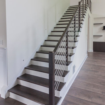 Project #50 | Geometric Staircase with Contrasting Tones