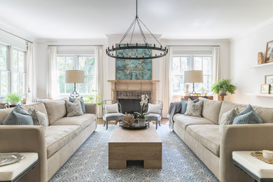 Living room - traditional living room idea in Nashville