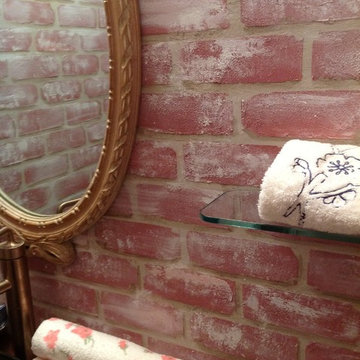 NYC Brick Powder Room