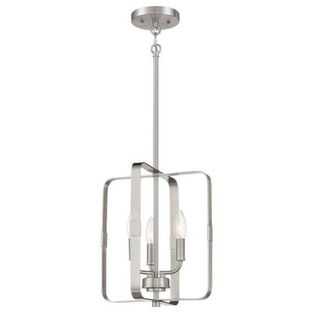 Stowe 3 Light Foyer In Transitional Style, 13.75"Hx12"W