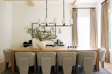Inspiration for a large modern dining room remodel in Houston
