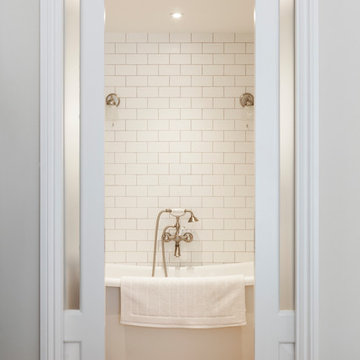 Master Bathroom with Sliding Doors