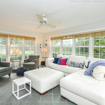 Sitting Rooms and Porches with Newly Installed Windows